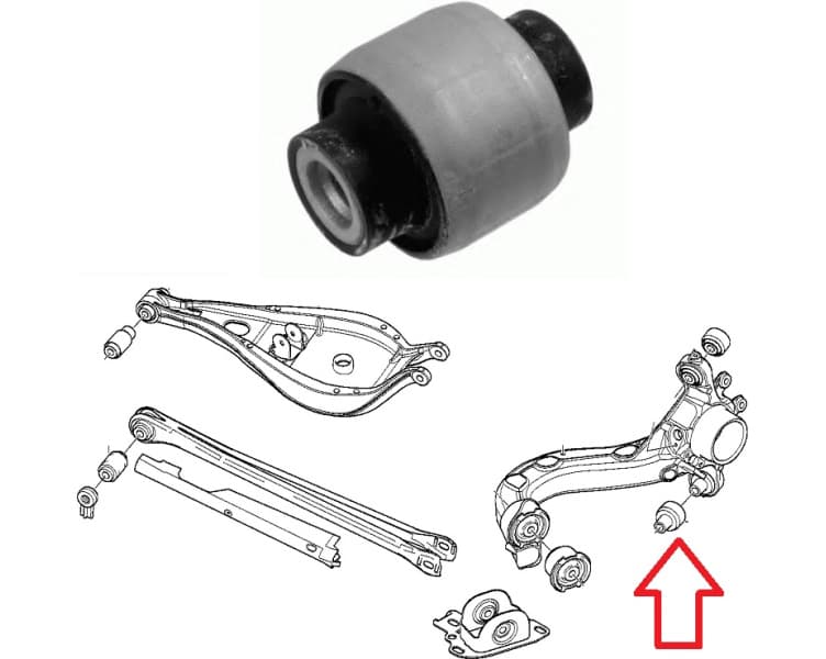 Silentblock rear axle 30713 01