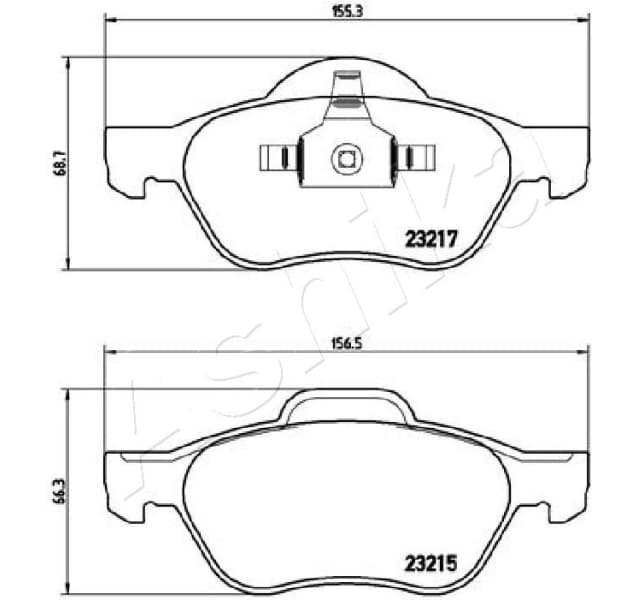 Brake Pad Set, disc brake 50-00-0709