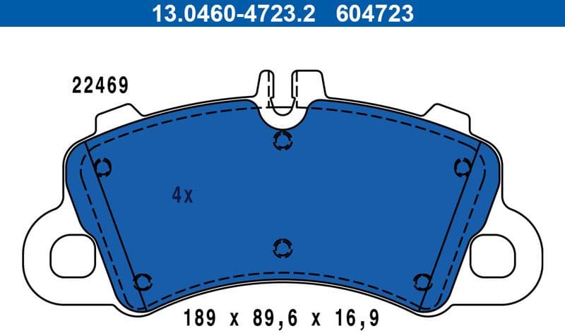 Brake Pad Set, disc brake 13.0460-4723.2