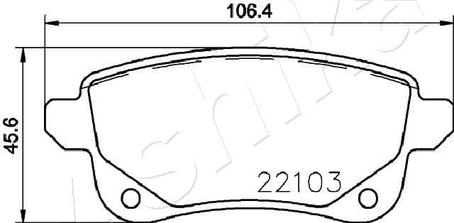 Brake Pad Set, disc brake 51-00-0704 - image 2
