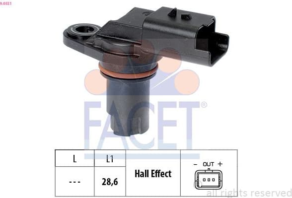Sensor, camshaft position Made in Italy - OE Equivalent 9.0551