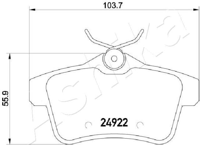 Brake Pad Set, disc brake 51-00-0604 - image 2