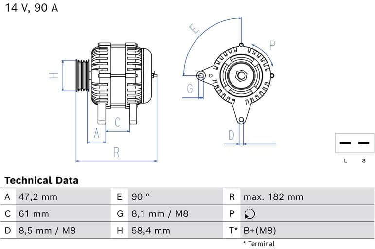 Alternator 0 986 085 050