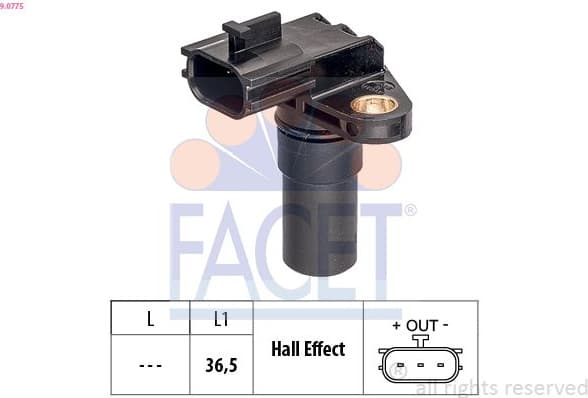 RPM Sensor, automatic transmission Made in Italy - OE Equivalent 9.0775