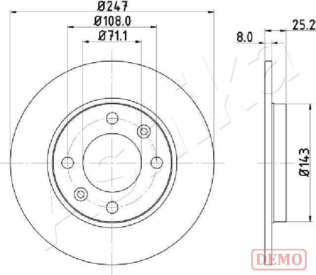 Brake Disc 61-00-0615C