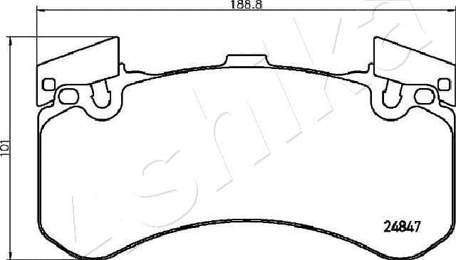 Brake Pad Set, disc brake 50-00-0926 - image 2