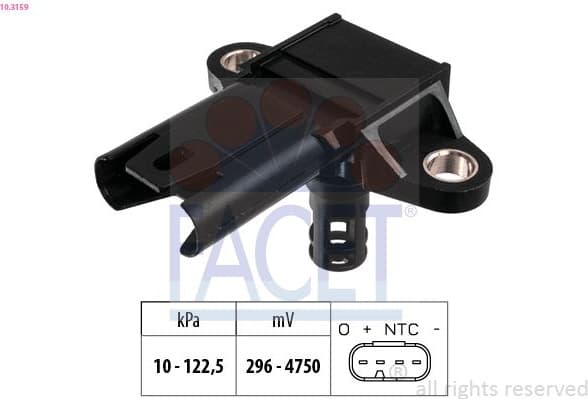 Air Pressure Sensor, altitude adaption Made in Italy - OE Equivalent 10.3159