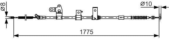 Cable Pull, parking brake 1 987 482 347 - image 2
