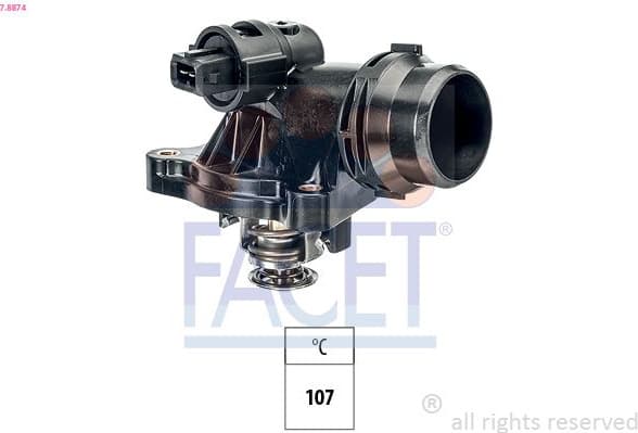Thermostat, coolant Made in Italy - OE Equivalent 7.8874