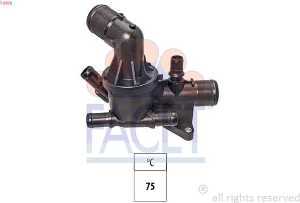 Thermostat, coolant Made in Italy - OE Equivalent 7.8976