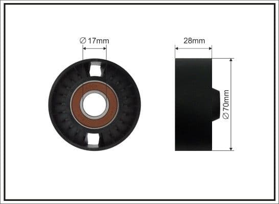 Deflection/Guide Pulley, V-ribbed belt 339-00 SC