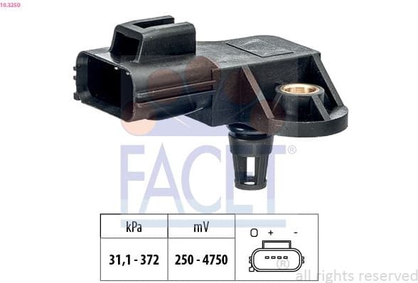 Air Pressure Sensor, altitude adaption Made in Italy - OE Equivalent 10.3250