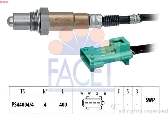 Oxygen Sensor Made in Italy - OE Equivalent 10.8068