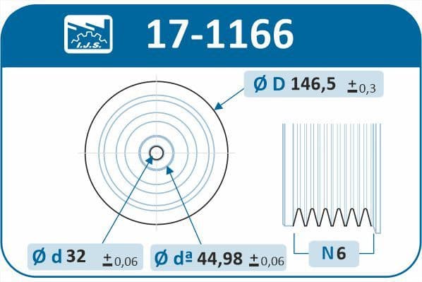 Belt Pulley, crankshaft Technology & Quality, Made in Spain 17-1166 - image 2