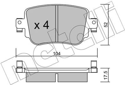 Brake Pad Set, disc brake 22-0980-0