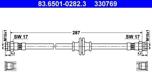 Brake Hose 83.6501-0282.3