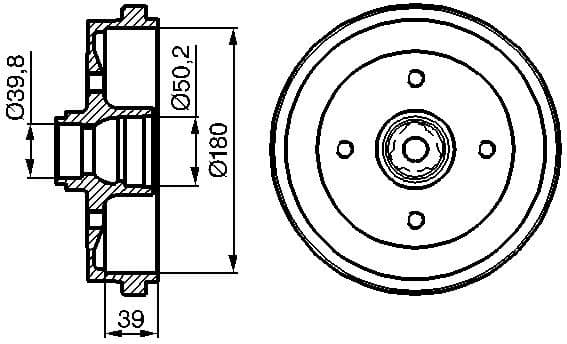 Brake Drum 0986477111 - image 2