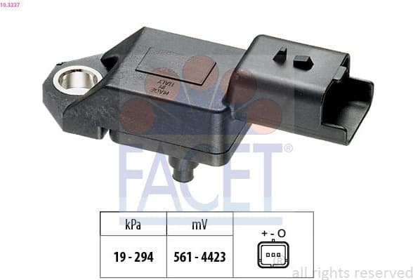 Air Pressure Sensor, altitude adaption Made in Italy - OE Equivalent 10.3337