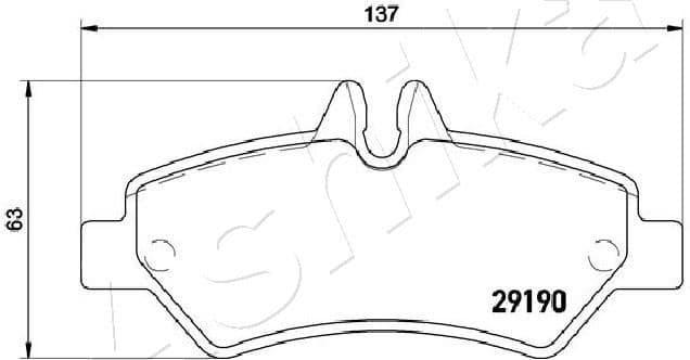 Brake Pad Set, disc brake 51-00-0522