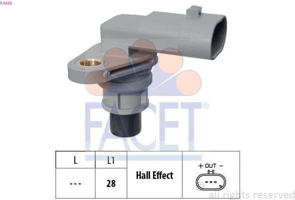 Sensor, camshaft position Made in Italy - OE Equivalent 9.0626