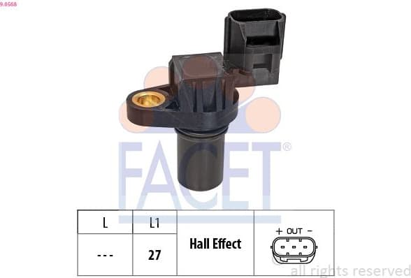Sensor, camshaft position Made in Italy - OE Equivalent 9.0568