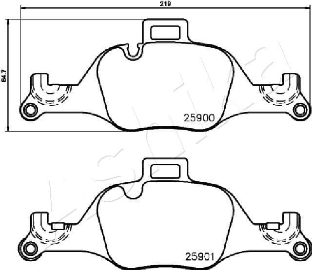 Brake Pad Set, disc brake 50-00-0128