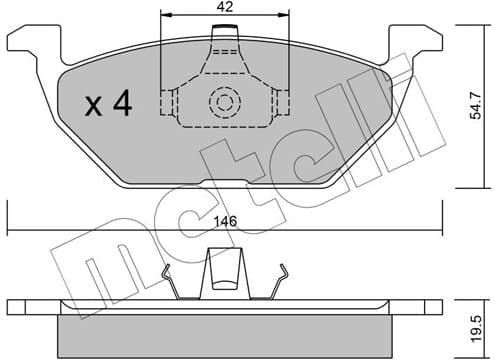 Brake Pad Set, disc brake 22-0211-0