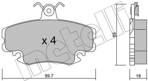 Brake Pad Set, disc brake 22-0120-0