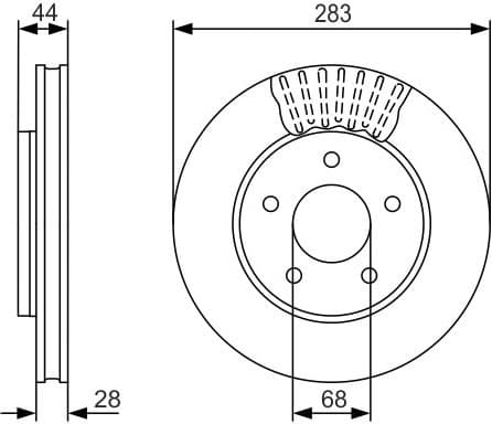 Brake Disc 0986479091 - image 2