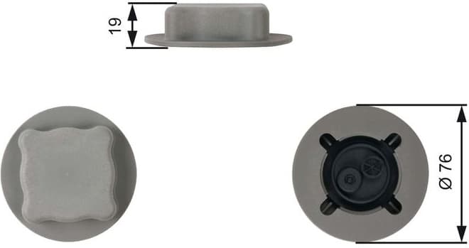 Cap, coolant tank RC206