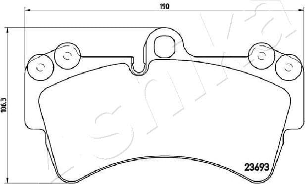 Brake Pad Set, disc brake 50-00-0931