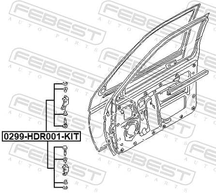 Mounting Kit, door 0299-HDR001-KIT - image 2