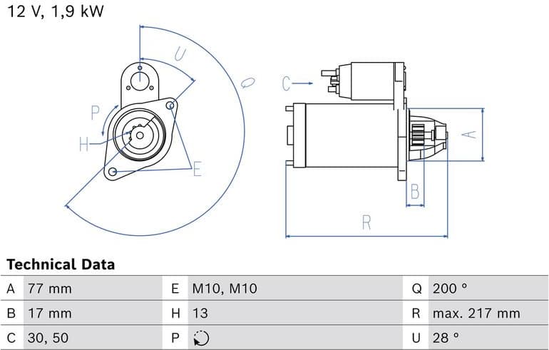 Starter 0 986 029 220