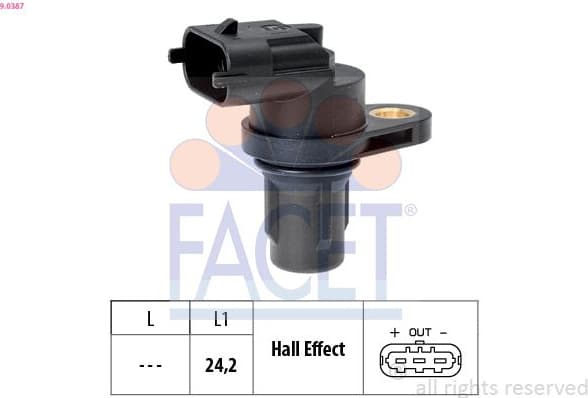 Sensor, camshaft position Made in Italy - OE Equivalent 9.0387