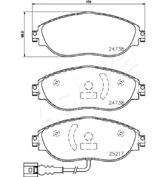 Brake Pad Set, disc brake 50-00-0908 - image 2