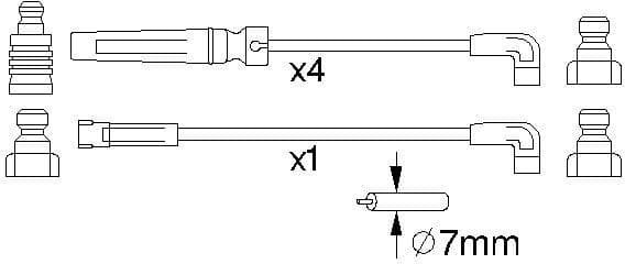 Ignition Cable Kit 0986356975 - image 10