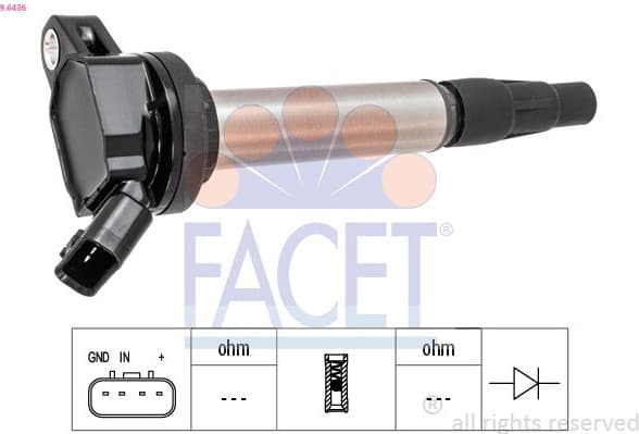 Ignition Coil OE Equivalent 9.6436