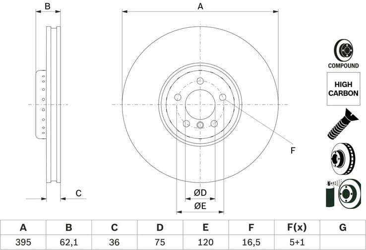 Brake Disc 0986479E83