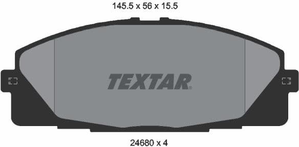 Brake Pad Set, disc brake 2468001