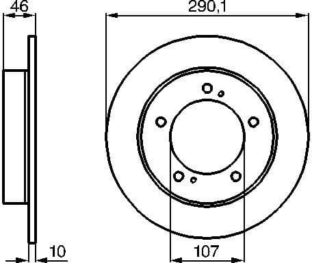 Brake Disc 0986478377 - image 2