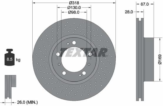 Brake Disc PRO+ 92099905