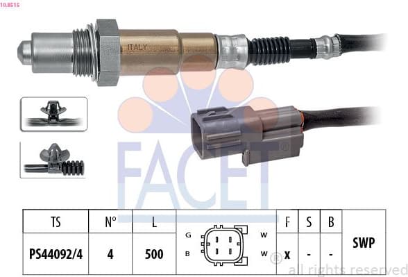 Oxygen Sensor Made in Italy - OE Equivalent 10.8515