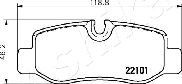 Brake Pad Set, disc brake 51-00-0528
