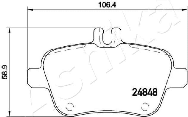 Brake Pad Set, disc brake 51-00-0501 - image 2