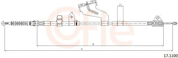 Cable Pull, parking brake 92.17.1100