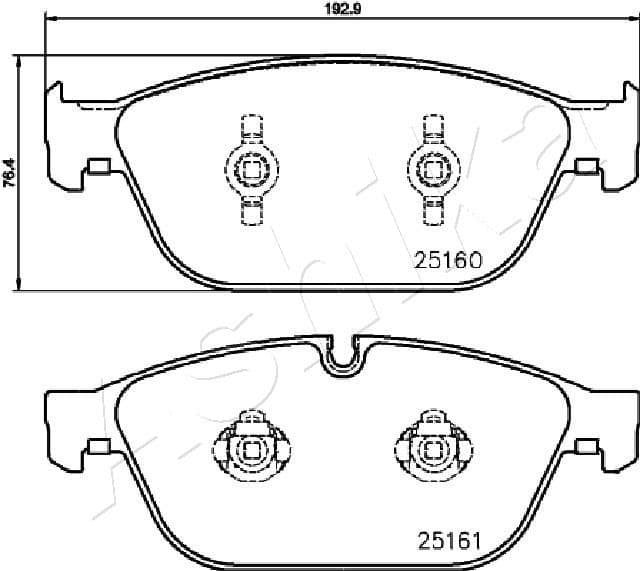 Brake Pad Set, disc brake 50-00-0930 - image 2