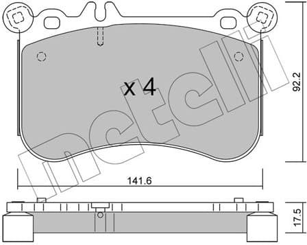 Brake Pad Set, disc brake 22-1133-0