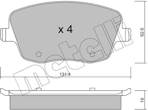 Brake Pad Set, disc brake 22-0547-0