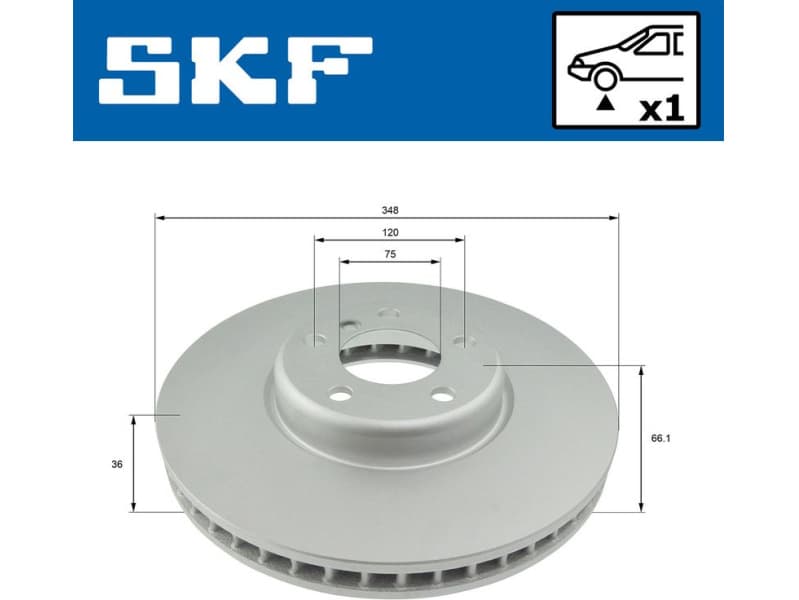 Brake Disc VKBD80385V1 - image 2