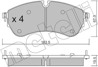 Brake Pad Set, disc brake 22-1173-1